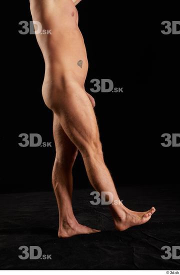 Man White Muscular Male Studio Poses