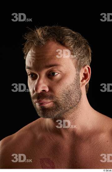 Man White Muscular Male Studio Poses