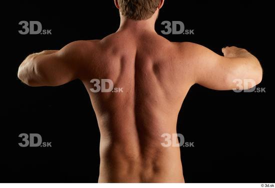 Arm Back Man Muscular Studio photo references