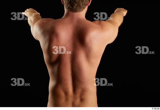 Arm Back Man Muscular Studio photo references