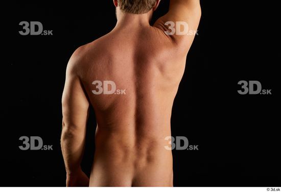 Arm Back Man Muscular Studio photo references