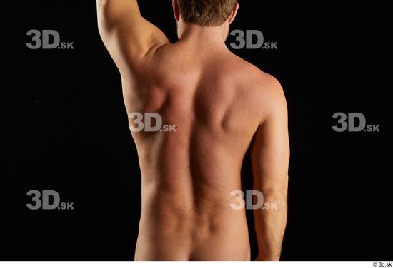 Arm Back Man Muscular Studio photo references