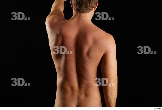 Arm Back Man Muscular Studio photo references