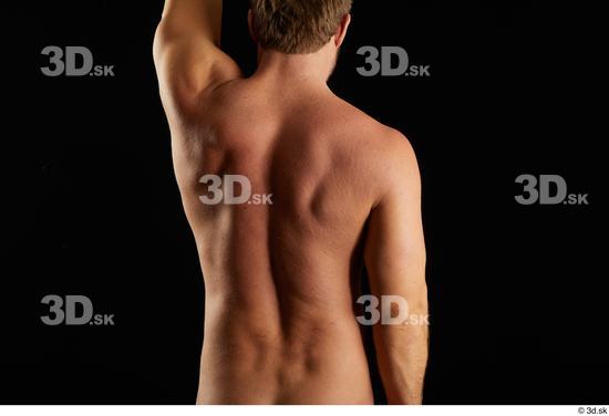 Arm Back Man Muscular Studio photo references