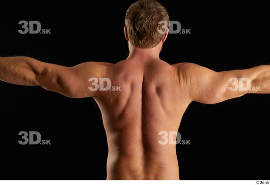 Arm Back Man Muscular Studio photo references