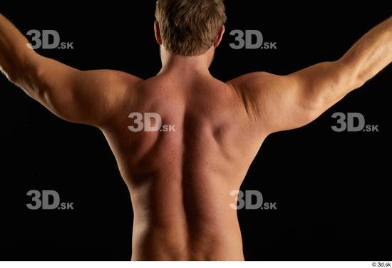 Arm Back Man Muscular Studio photo references