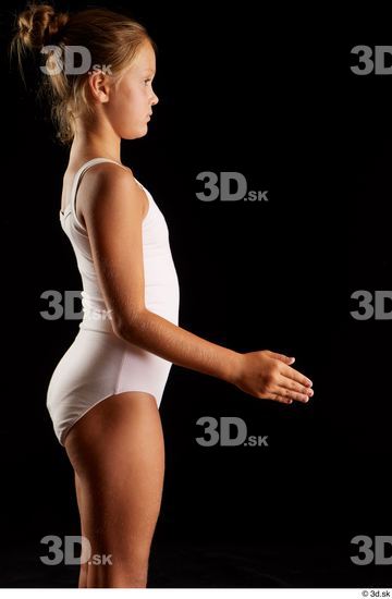 Arm Woman White Underwear Average Studio photo references