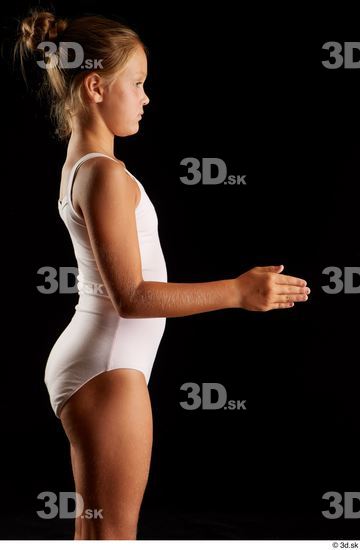 Arm Woman White Underwear Average Studio photo references