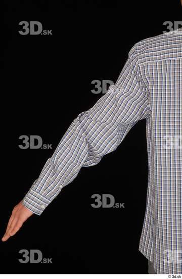 Arm Upper Body Man White Casual Shirt Slim Studio photo references