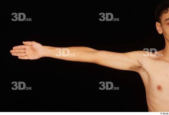 Arm Man White Nude Slim Studio photo references