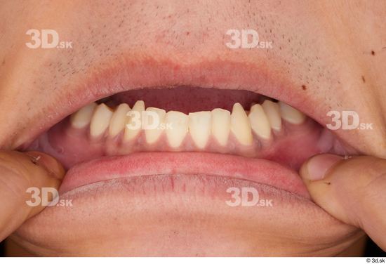 Teeth Man White Slim Studio photo references