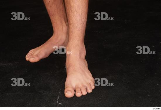 Foot Man White Nude Slim Studio photo references