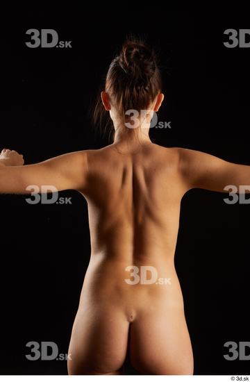 Arm Back Woman Slim Studio photo references