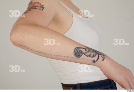 Arm Woman White Tattoo Casual Slim Street photo references