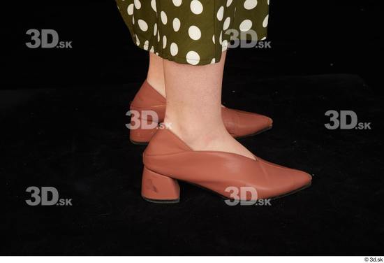 Foot Woman White Shoes Average Studio photo references