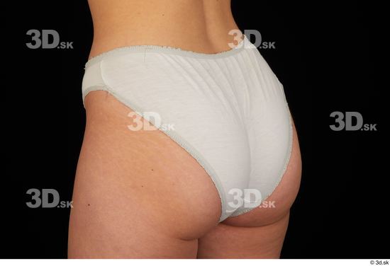 Hips Woman White Underwear Average Panties Studio photo references