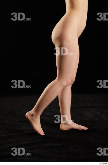 Calf Woman White Nude Slim Average Studio photo references