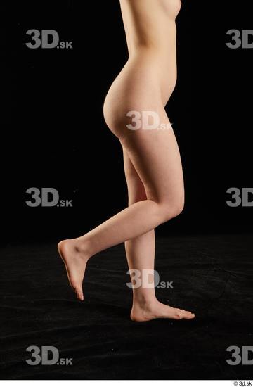 Calf Woman White Nude Slim Average Studio photo references