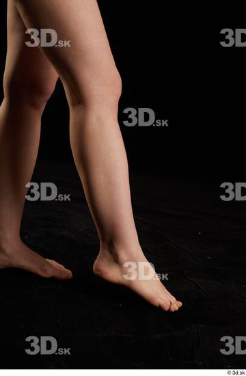 Calf Woman White Nude Slim Average Studio photo references