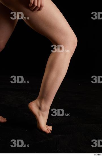 Calf Woman White Nude Slim Average Studio photo references