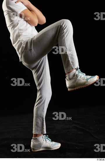 Leg Man White Sports Sweatsuit Studio photo references