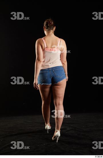 Woman White Chubby Female Studio Poses