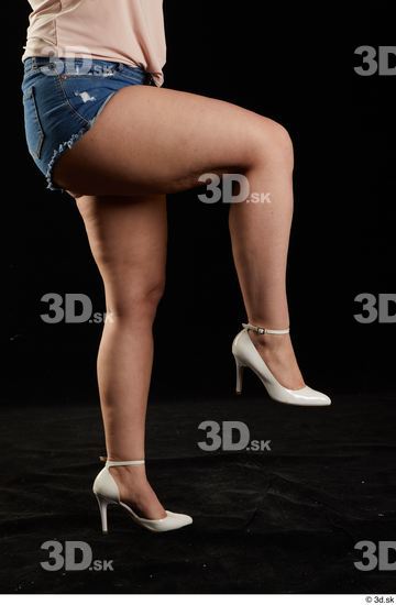 Woman White Chubby Female Studio Poses