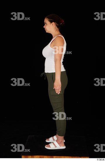 Woman White Chubby Female Studio Poses