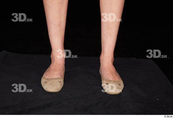 Tiny Tina brown ballerina shoes foot  jpg