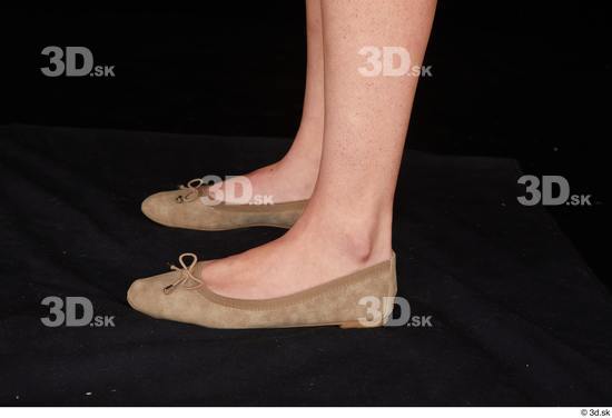 Tiny Tina brown ballerina shoes foot  jpg