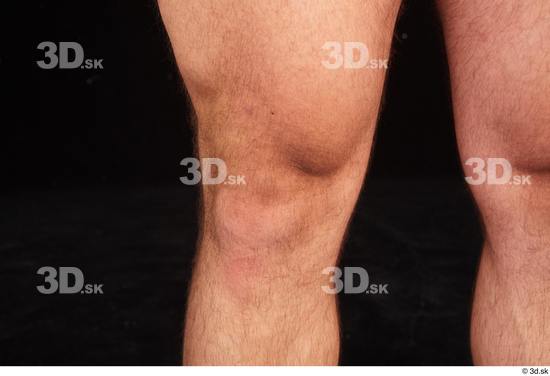 Knee Man White Nude Muscular Studio photo references