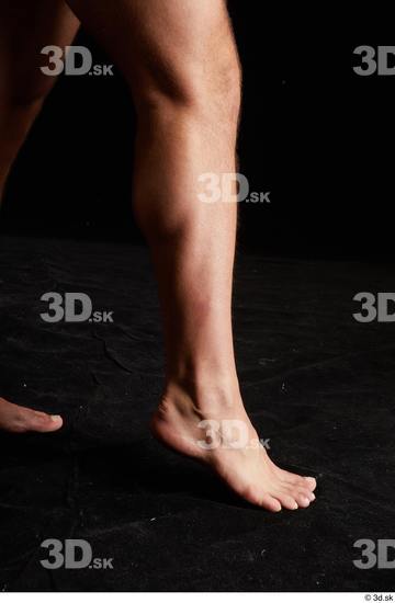 Calf Man White Nude Muscular Studio photo references