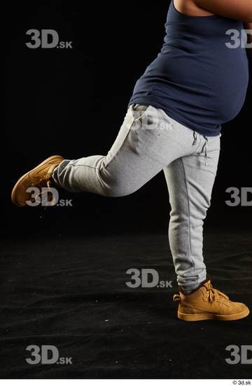 Calf Man White Sports Overweight Studio photo references