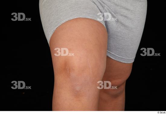 Knee Man White Nude Overweight Studio photo references