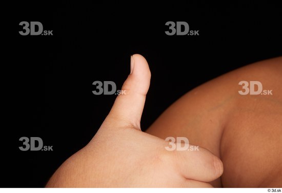 Fingers Man White Nude Overweight Studio photo references