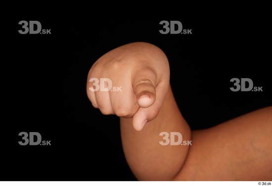 Fingers Man White Nude Overweight Studio photo references