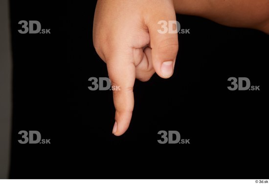 Fingers Man White Nude Overweight Studio photo references