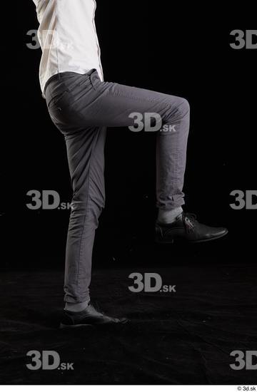 Leg Man White Shoes Trousers Slim Studio photo references