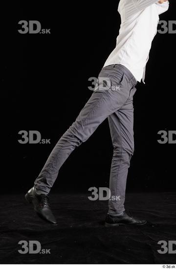 Leg Man White Shoes Trousers Slim Studio photo references