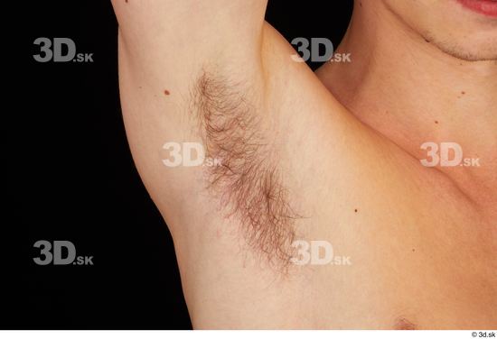 Underarm Man White Hairy Nude Slim Studio photo references