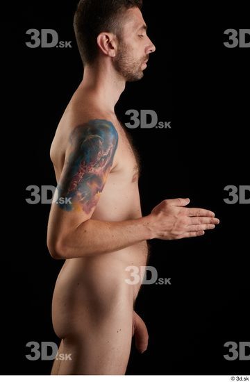 Arm Man White Nude Slim Studio photo references