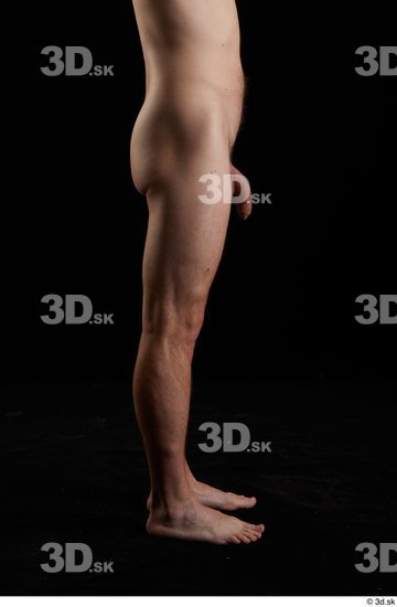 Leg Man White Nude Slim Studio photo references