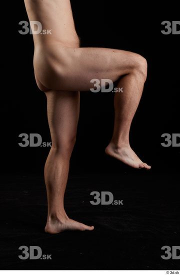 Leg Man White Nude Slim Studio photo references