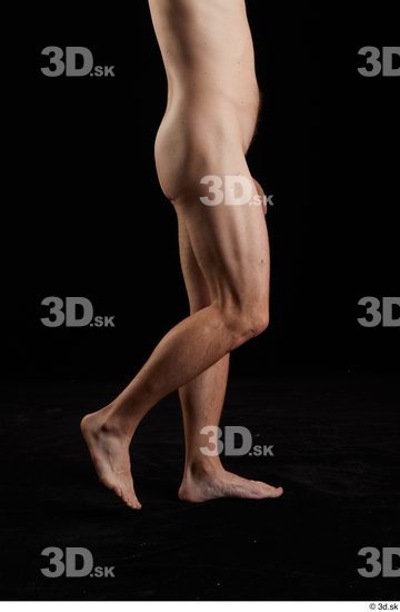 Calf Man White Nude Slim Studio photo references