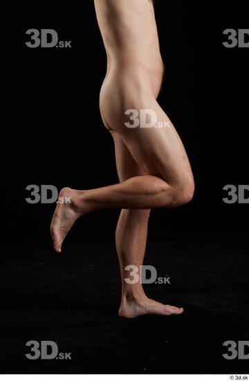 Calf Man White Nude Slim Studio photo references