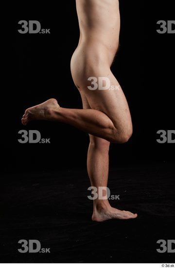 Calf Man White Nude Slim Studio photo references