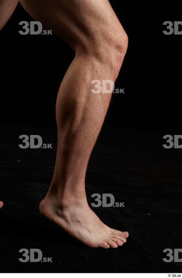 Calf Man White Nude Slim Studio photo references