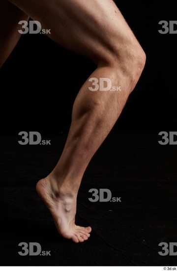 Calf Man White Nude Slim Studio photo references