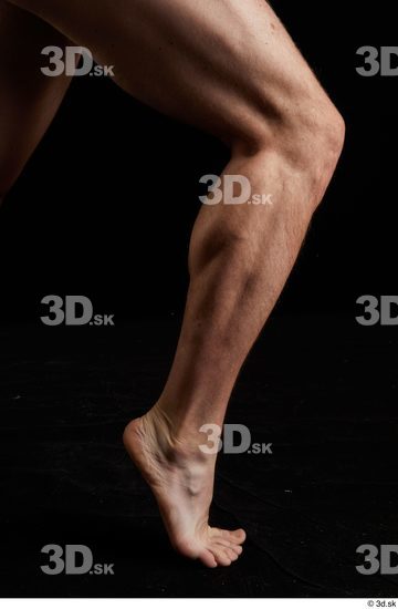 Calf Man White Nude Slim Studio photo references