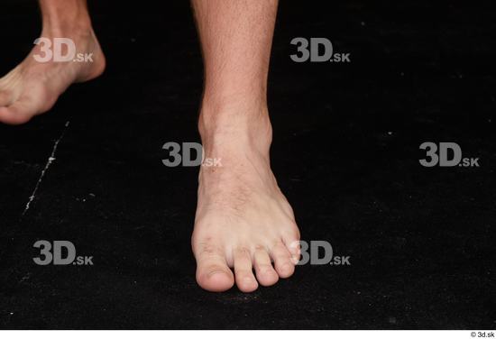 Foot Man White Nude Slim Studio photo references